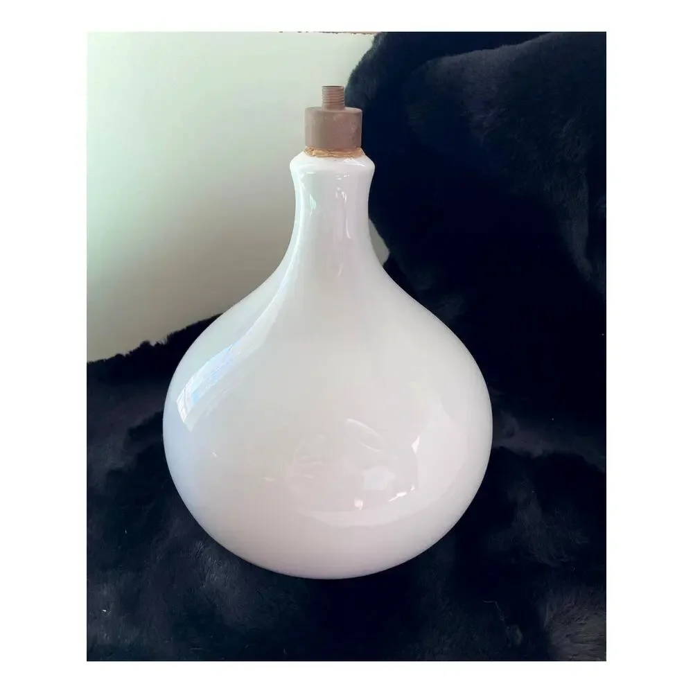 Vintage Gerold Porzellan lamp base, white porcelain, Made W Germany Set/2